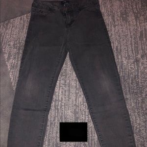 Plain black jeans